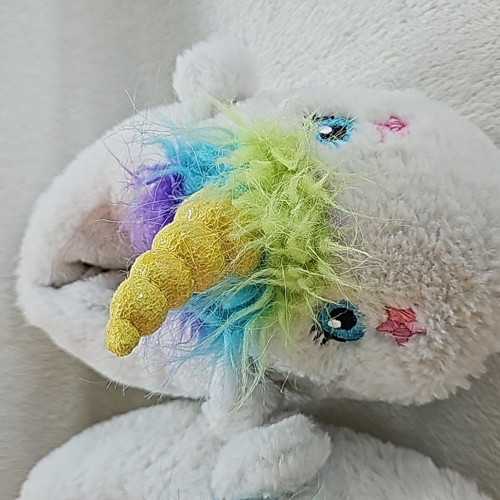 CAT & JACK | Unicorn Slippers, Faux Fur, Colorful - Picture 8 of 9
